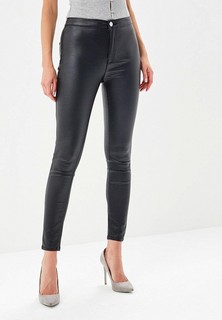 Брюки LOST INK HIGH WAIST JEGGING IN COATED BLACK