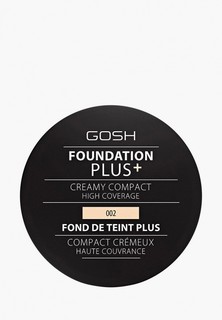 Пудра Gosh Gosh! компактная кремовая Foundation Plus, 9 г, 002 слоновая кость