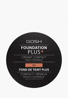Пудра Gosh Gosh! компактная кремовая Foundation Plus, 9 г, 008 золотой
