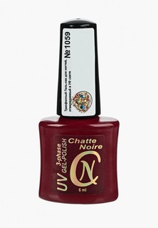 Гель-лак для ногтей Chatte Noire (трехфазный) №1059 крупный разноцветный голографический 6 мл