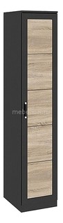 Шкаф для белья Токио СМ-131.07.004 венге цаво/венге цаво/дуб сонома Мебель Трия