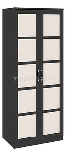 Шкаф платяной Токио СМ-131.08.001 венге цаво/венге цаво/дуб белфорт Мебель Трия