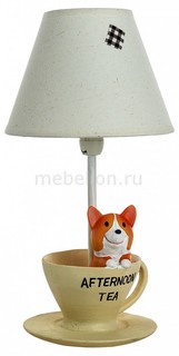 Настольная лампа декоративная Собачка за чаем DG-KDS-L07