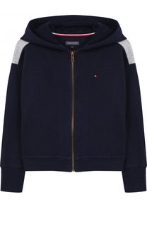 Хлопковый кардиган на молнии с капюшоном Tommy Hilfiger