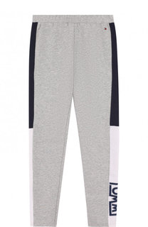 Хлопковые брюки с лампасами Tommy Hilfiger