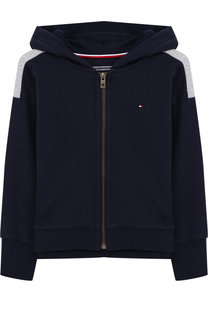 Хлопковый кардиган на молнии с капюшоном Tommy Hilfiger