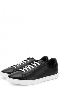 Кожаные кеды на шнуровке Dsquared2