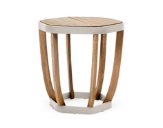 Стол приставной swing (ethimo) белый 47x50x50 см.