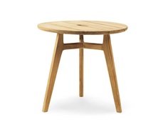 Стол приставной knit (ethimo) коричневый 45 см.