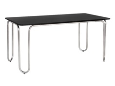 Обеденный стол bauhaus (woodi) черный 160.0x75.0x80.0 см.
