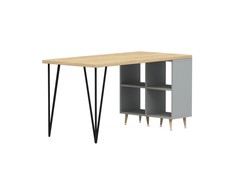 Рабочий стол (woodi) серый 140.0x75.0x70.0 см.