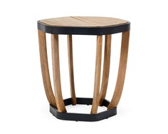 Стол приставной swing (ethimo) черный 47x50x50 см.