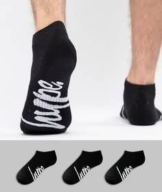 3 пары черных носков Hype - Черный