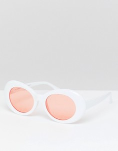 Овальные солнцезащитные очки 7X - Белый