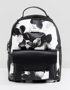 Рюкзак с цветочным принтом Claudia Canova - Черный