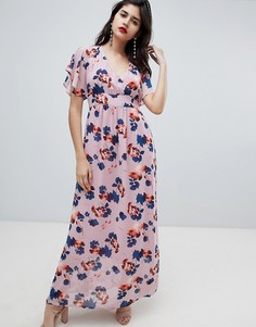 Платье макси с рукавами-кимоно Soaked In Luxury - Мульти