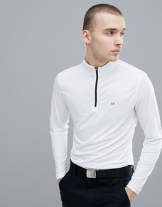 Белый свитшот на молнии Calvin Klein Golf Tech C9304 - Белый
