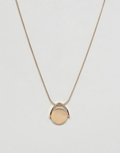 Золотистое ожерелье с подвеской Burton Menswear - Золотой