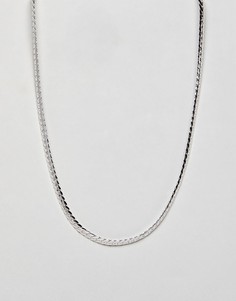 Серебристое ожерелье-цепочка Burton Menswear - Серебряный