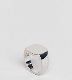 Серебристое кольцо-печатка DesignB London Classic - Серебряный