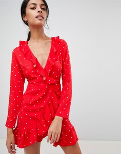 Платье в горошек Love & Other Things - Красный