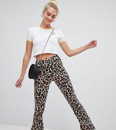 Расклешенные брюки с леопардовым принтом Daisy Street - Коричневый