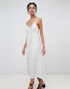 Платье на пуговицах в полоску Stevie May - Мульти