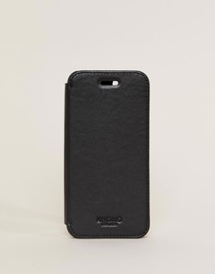 Кожаный чехол для iPhone 7 от Knomo - Черный