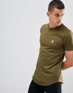 Длинная футболка с необработанным краем Le Breve - Зеленый
