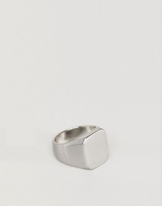 Квадратное кольцо Burton Menswear - Серебряный