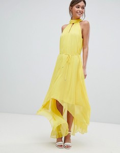 Плиссированное платье макси Ted Baker - Желтый
