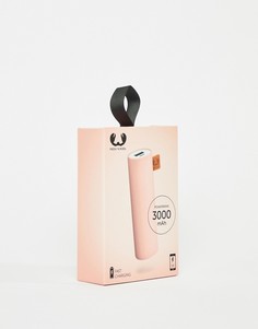 Розовое портативное зарядное устройство емкостью 3000 mAh Fresh N Rebel - Розовый