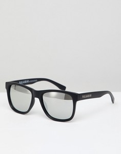 Квадратные солнцезащитные очки в черной оправе с зеркальными стеклами Pull&Bear - Черный Pull&;Bear