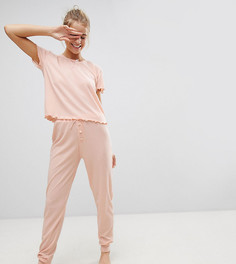 Трикотажная пижама с брюками Hey Peachy - Розовый