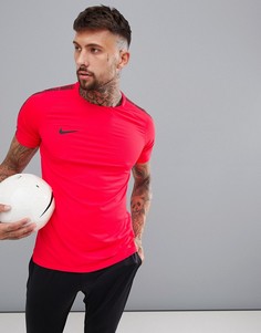 Красная футболка Nike Football Training Squad 859850-653 - Красный