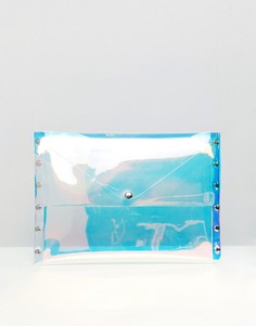 Клатч-конверт с голографической отделкой Monki - Очистить