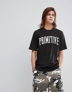 Премиум-футболка с крупным логотипом Primitive Skateboarding - Черный