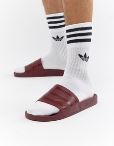 Красные шлепанцы adidas Originals Adilette CQ3095 - Розовый