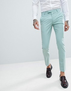 Светло-зеленые брюки скинни Twisted Tailor Wedding - Зеленый