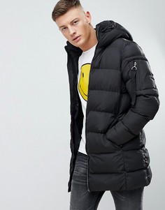 Черная дутая куртка Pull&Bear - Черный Pull&;Bear