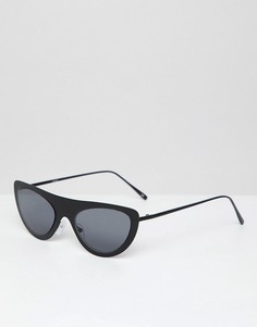 Черные металлические очки кошачий глаз ASOS DESIGN - Черный