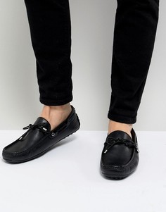 Черные кожаные мокасины Kurt Geiger London Matthew - Черный
