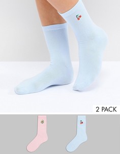 Набор из 2 пар спортивных носков Monki - Белый