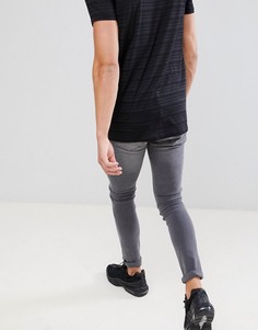 Серые супероблегающие джинсы Mennace Cordoza - Серый