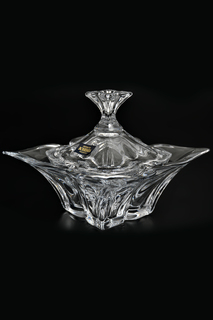 Конфетница с крышкой 20 см Crystalite Bohemia