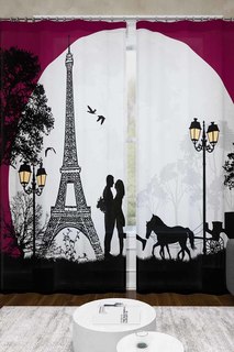 Фотошторы Парижская романтика Сирень