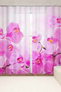 Фотошторы "Сиреневая орхидея" Сирень