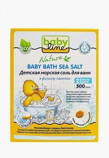 Соль для ванн Babyline Детская с ромашкой в фильтр пакетах, 500 г