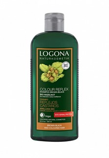 Шампунь Logona COLOR REFLEX для темных волос с Лесным Орехом, 250 мл