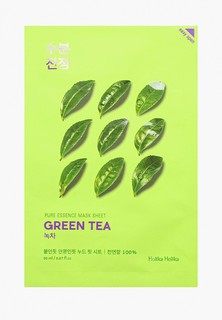 Маска для лица Holika Holika тканевая Противовоспалительная Pure Essence зеленый чай